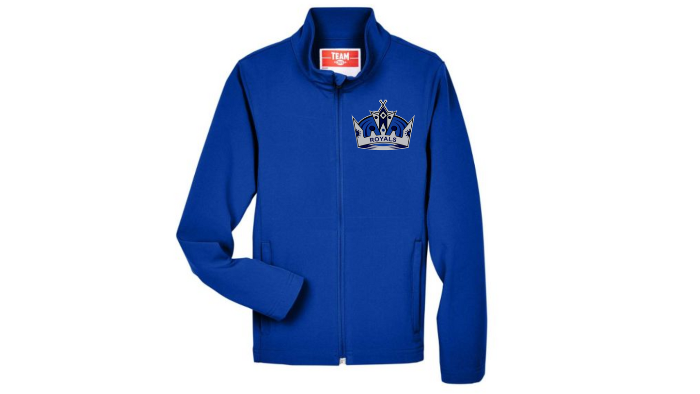 Youth Leader Soft Shell Jacket with embroidered logo