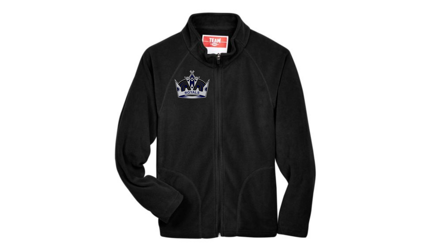 Youth Campus Microfleece Jacket with Embroidered Logo