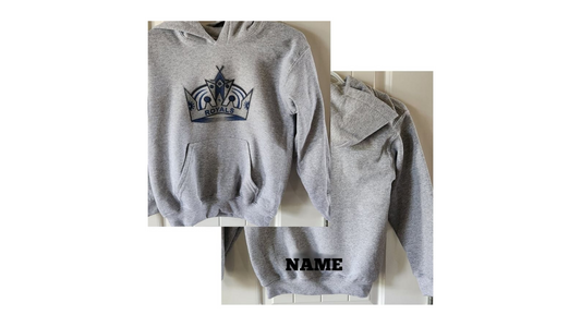 Gildan - Heavy Blend Youth Hooded Sweatshirt with Name. XS-XL